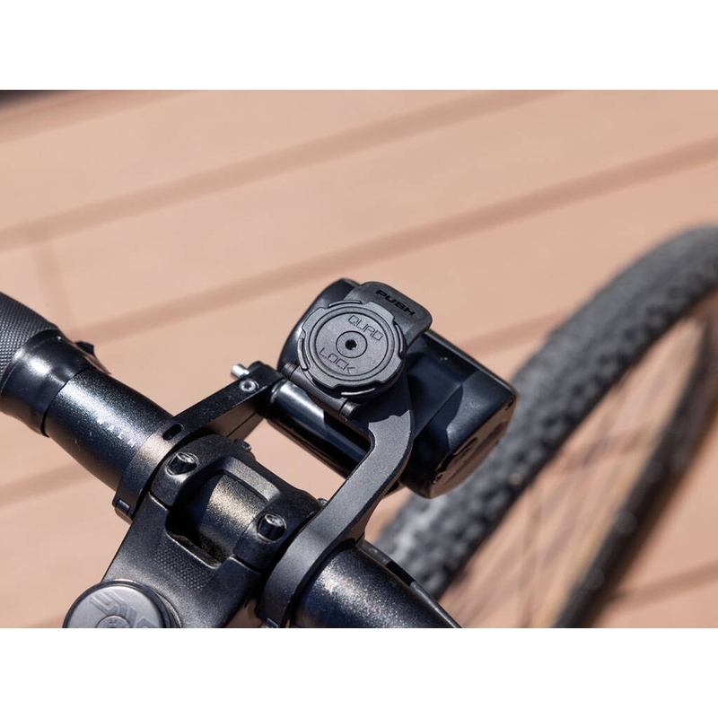 Supporto per cellulare Quad Lock® 360 con leva corta, colore nero.