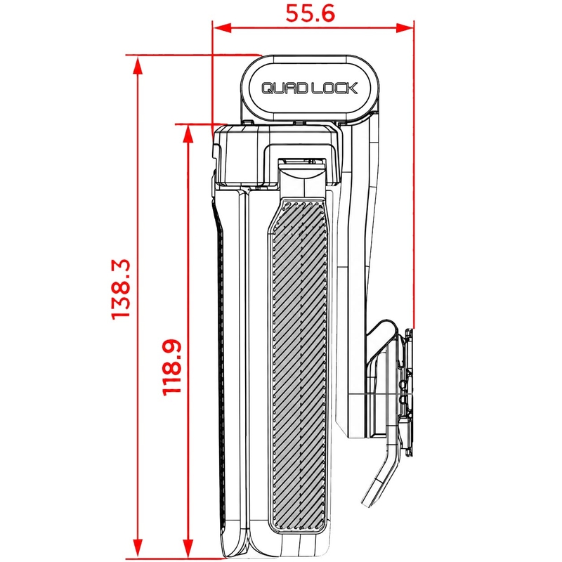 Treppiede Quad Lock® nero