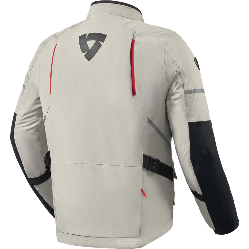 Giacca da moto Revit Vertical 2 GTX grigio-rosso