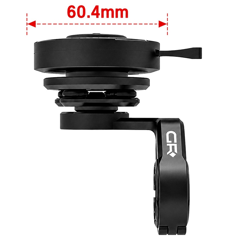 Supporto per telefono da manubrio curvo per moto GRxplore MT10, colore nero