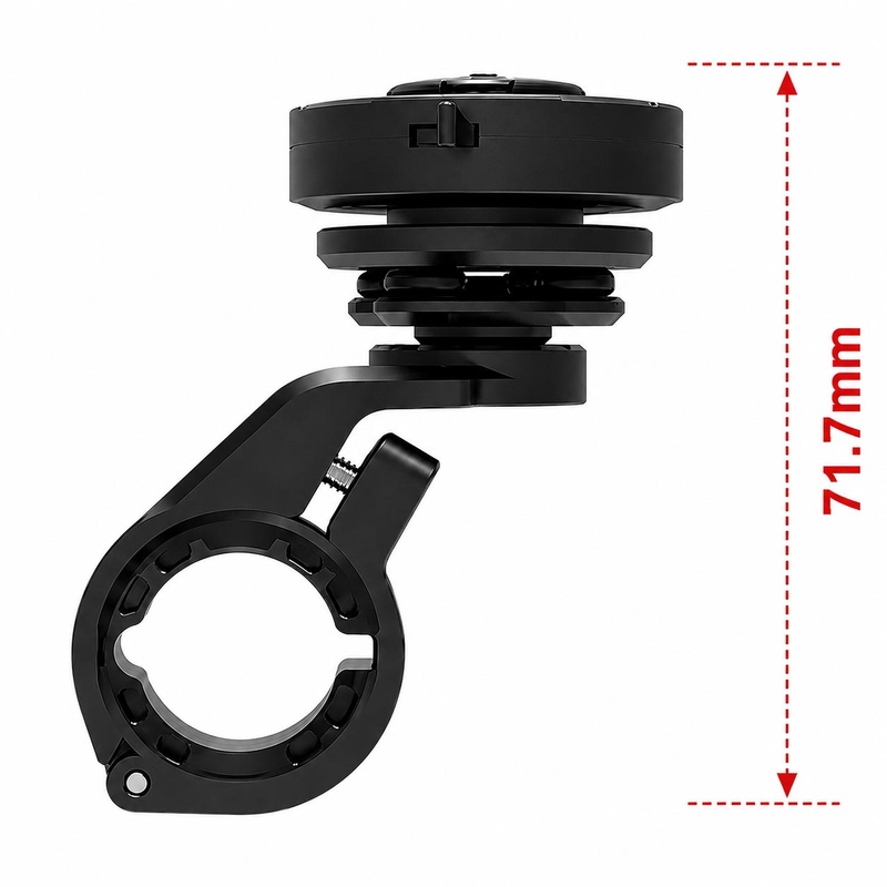 Supporto per telefono da manubrio curvo per moto GRxplore MT10, colore nero