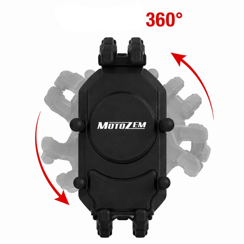 Supporto per cellulare antivibrazione MotoZem Claw, colore nero