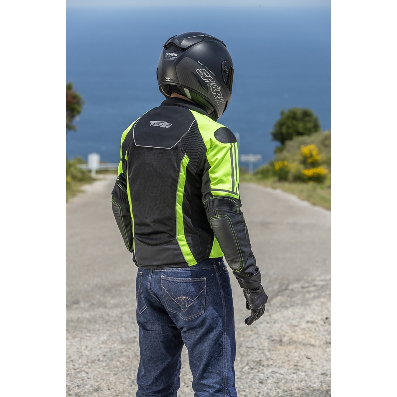 Giacca airbag HELITE Vented nero-giallo fluo