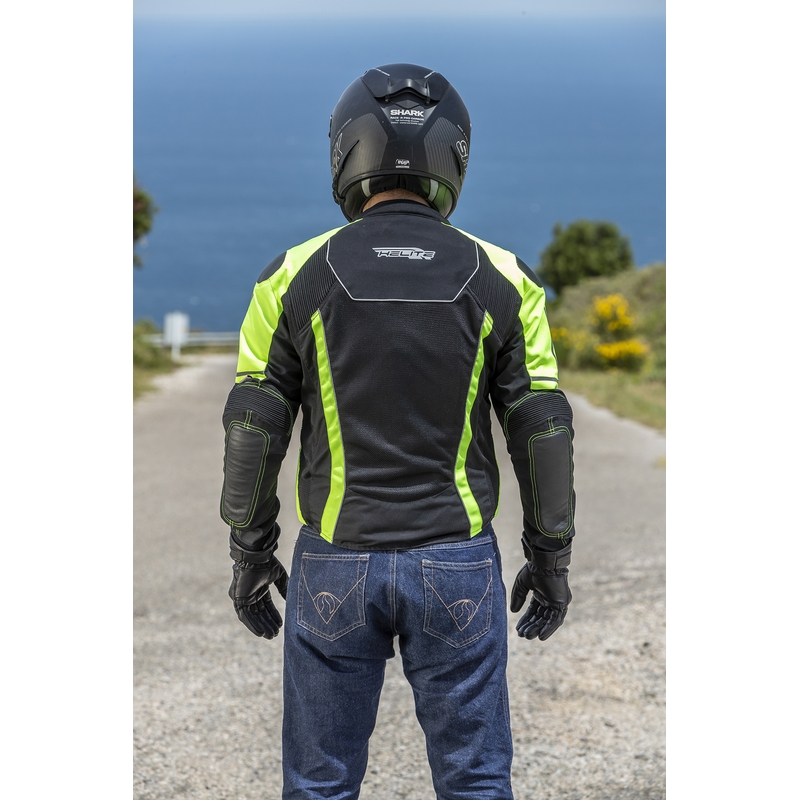 Giacca airbag HELITE Vented nero-giallo fluo
