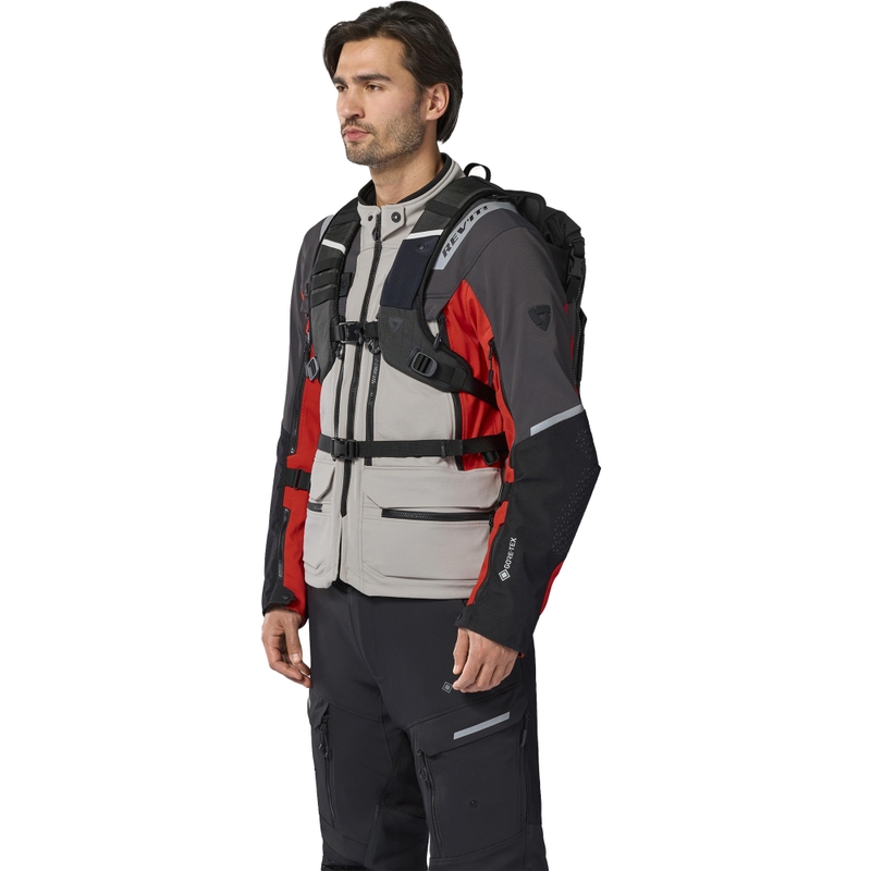 Zaino da moto Revit Bauxite H2O grigio-nero 18 l