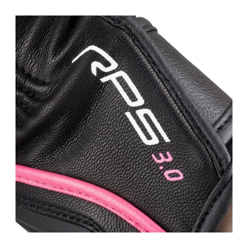 Guanti da moto da donna Oxford RP-5 3.0 nero-bianco-rosa