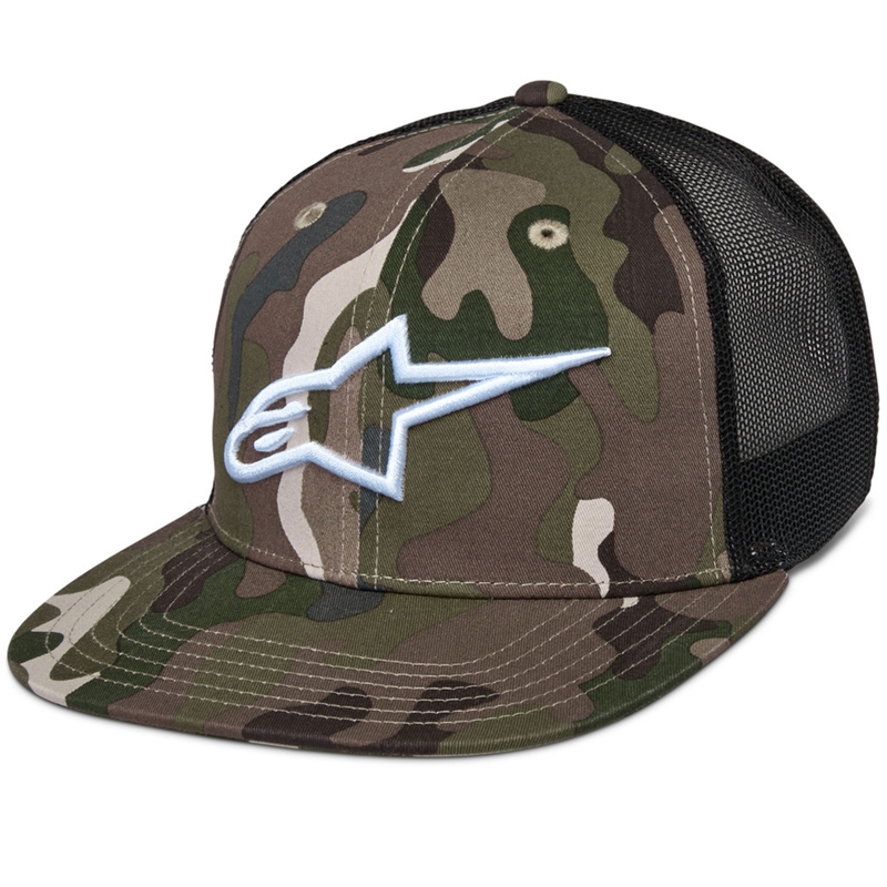 Cappellino Alpinestars Corp verde mimetico-nero