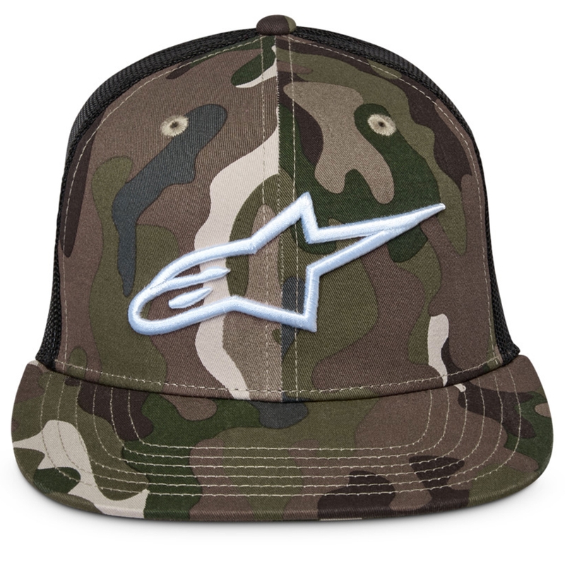 Cappellino Alpinestars Corp verde mimetico-nero