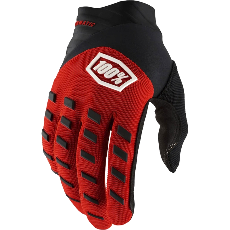 Guanti da motocross per bambini 100% Airmatic rosso-nero