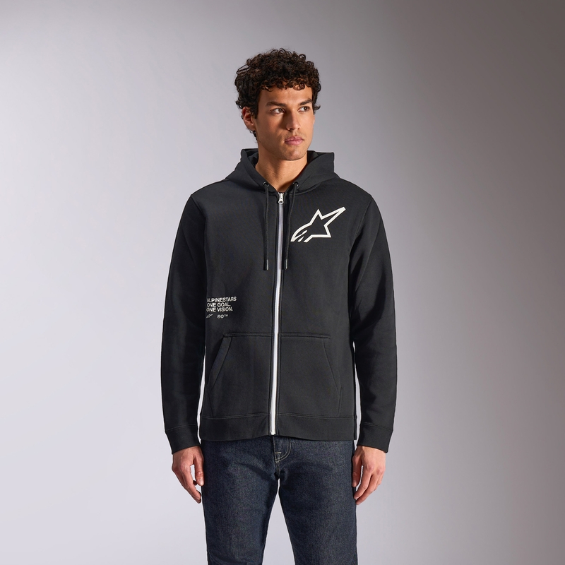 Felpa con cappuccio Alpinestars Transverse nera