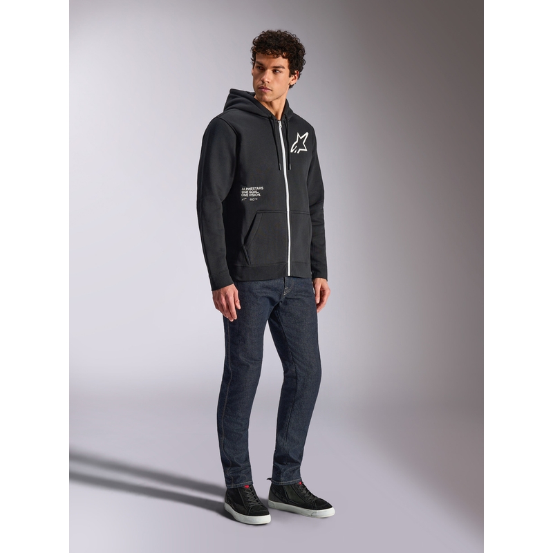 Felpa con cappuccio Alpinestars Transverse nera