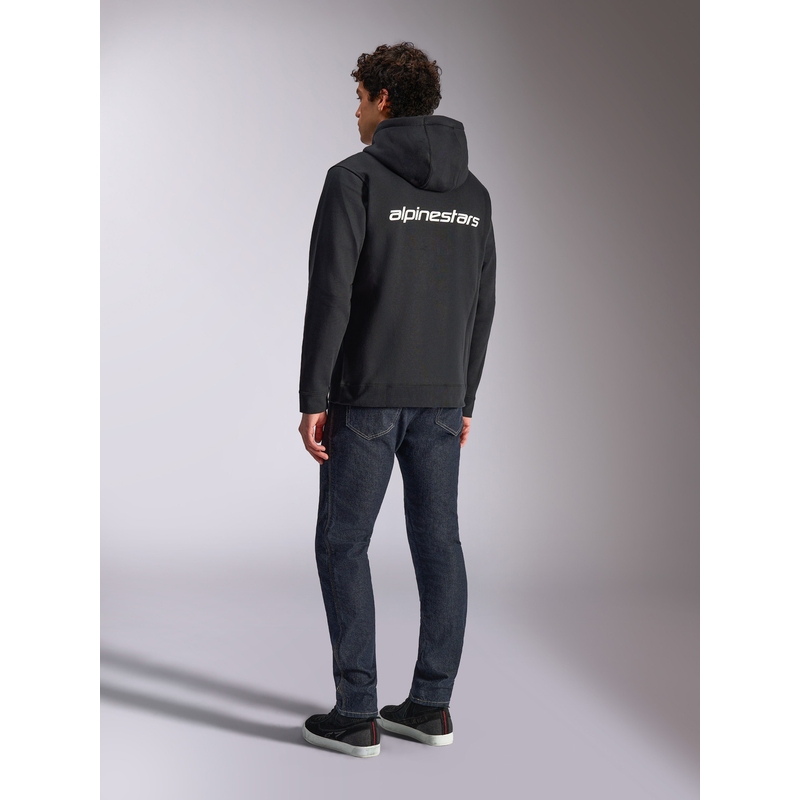 Felpa con cappuccio Alpinestars Transverse nera