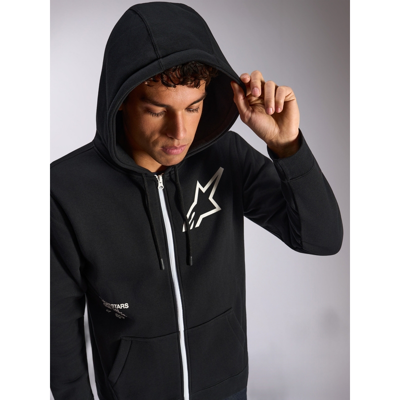 Felpa con cappuccio Alpinestars Transverse nera