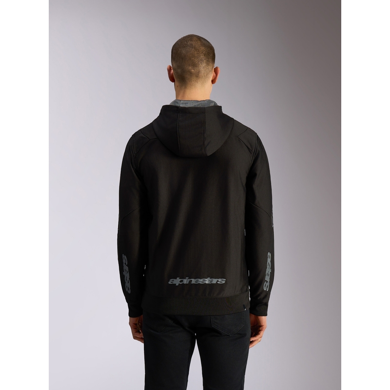 Felpa con cappuccio Alpinestars Sessions 3 nero-grigio