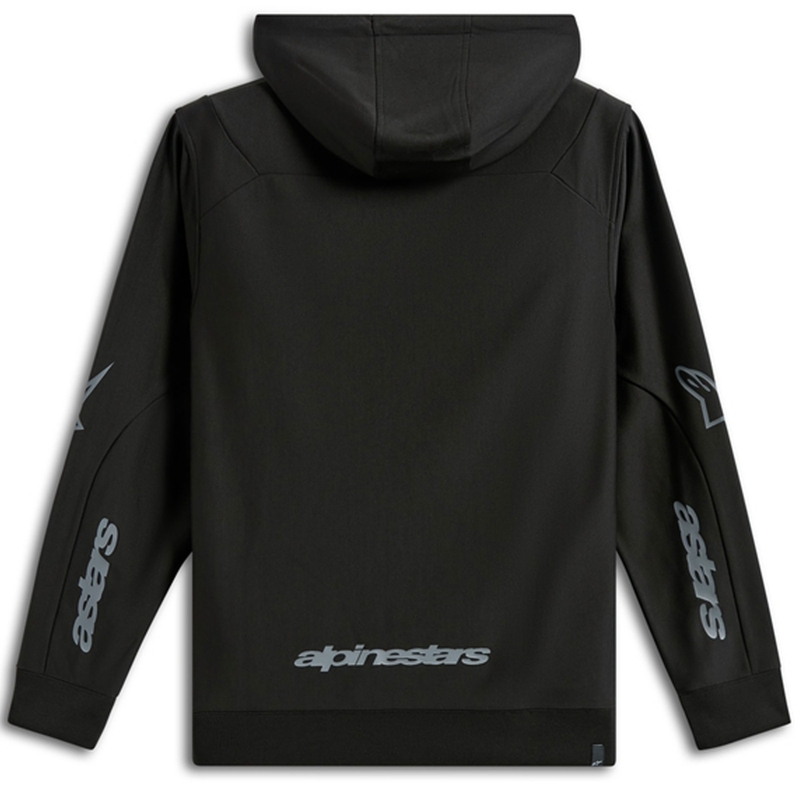 Felpa con cappuccio Alpinestars Sessions 3 nero-grigio
