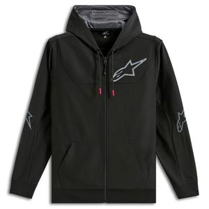 Felpa con cappuccio Alpinestars Sessions 3 nero-grigio