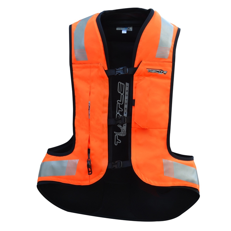 Gilet airbag HELITE Turtle 2 arancione fluo