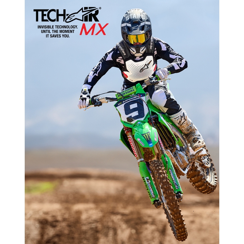 Gilet airbag Alpinestars TECH-AIR®MX Plasma, bianco-nero-rosso