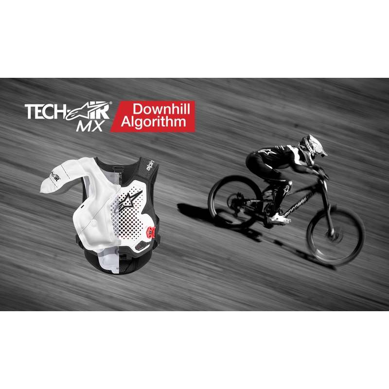Gilet airbag Alpinestars TECH-AIR®MX Plasma, bianco-nero-rosso