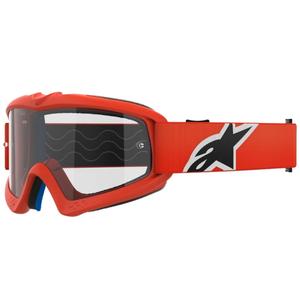 Alpinestars Vision Youth Corp occhiali da motocross per bambini arancione con lenti trasparenti
