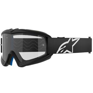 Alpinestars Vision Youth Corp occhiali da motocross per bambini neri con lenti trasparenti