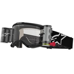 Alpinestars Vision 5 Corp ROLL-OFF Occhiali da motocross Wide Vision neri con lenti trasparenti