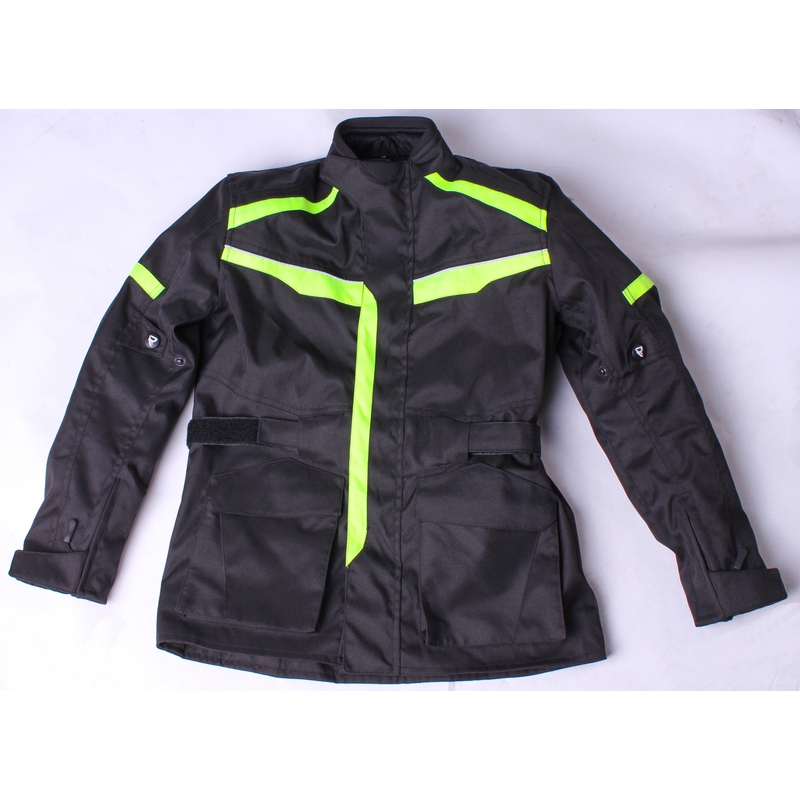 Dětská bunda na motorku Street Racer Kid černo-fluo žlutá výprodej