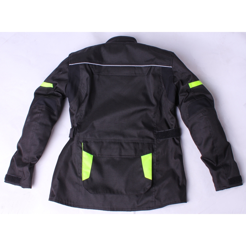 Dětská bunda na motorku Street Racer Kid černo-fluo žlutá výprodej