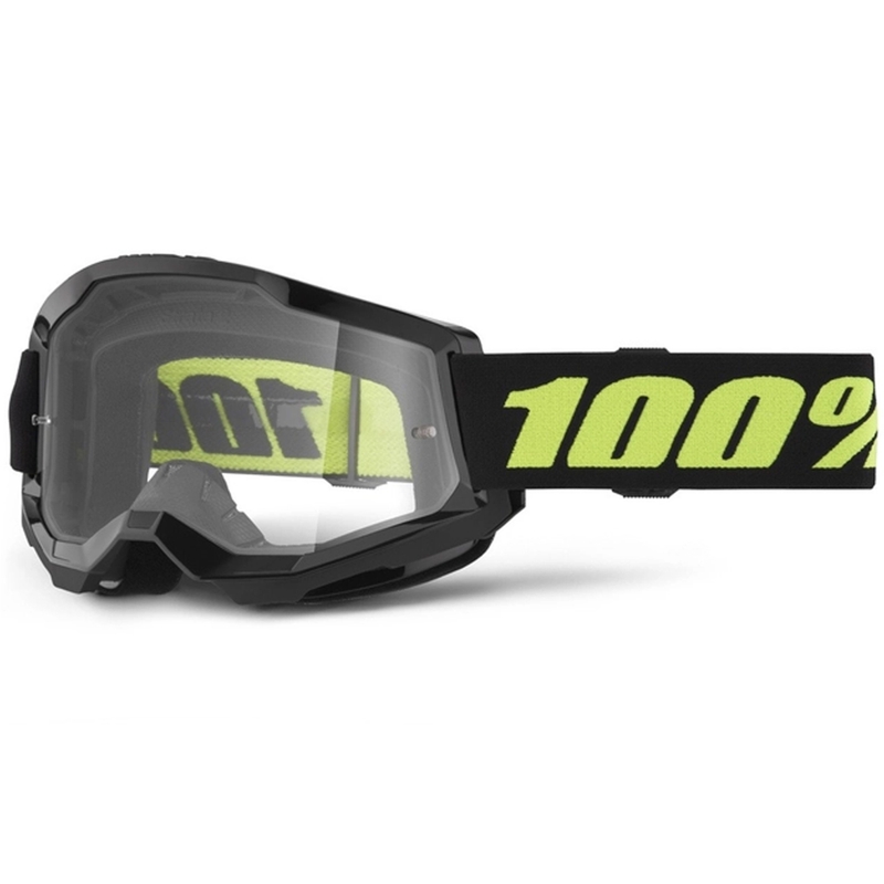 Occhiali da motocross 100% STRATA 2 New Solar (plexi trasparente)