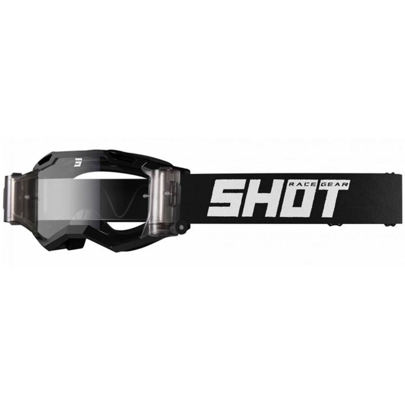 Occhiali da motocross Shot Assault 2.0 Solid Roll-Off nero
