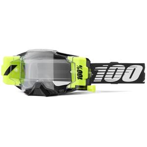Occhiali da motocross 100% - USA Armega Forecast nero (vetro trasparente)