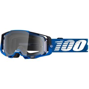 Occhiali da motocross 100% ARMEGA Rockchuck blu scuro (plexi trasparente)