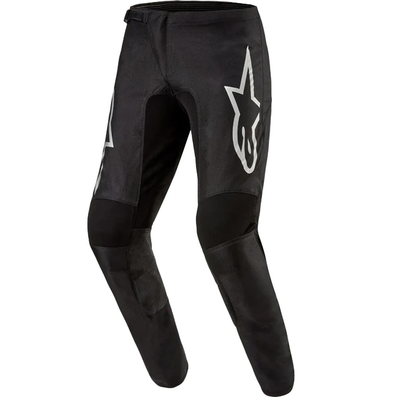 Pantaloni da motocross Alpinestars Fluid Graphite nero-argento