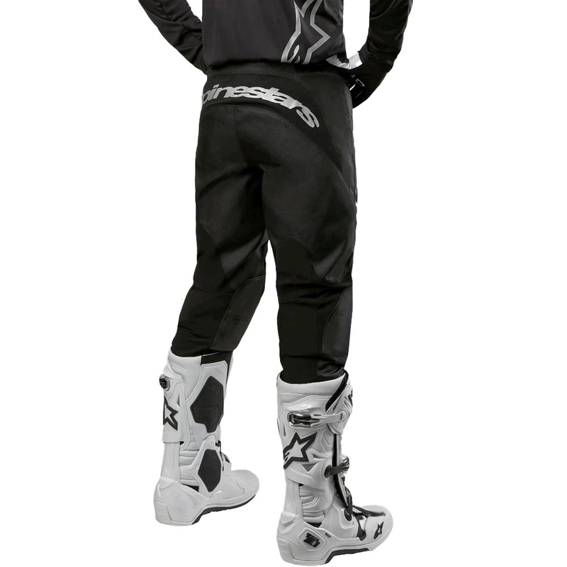 Pantaloni da motocross Alpinestars Fluid Graphite nero-argento