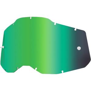 Plexi 100% Racecraft 2/Accuri 2/Strata 2 verde specchiato (antiappannamento)