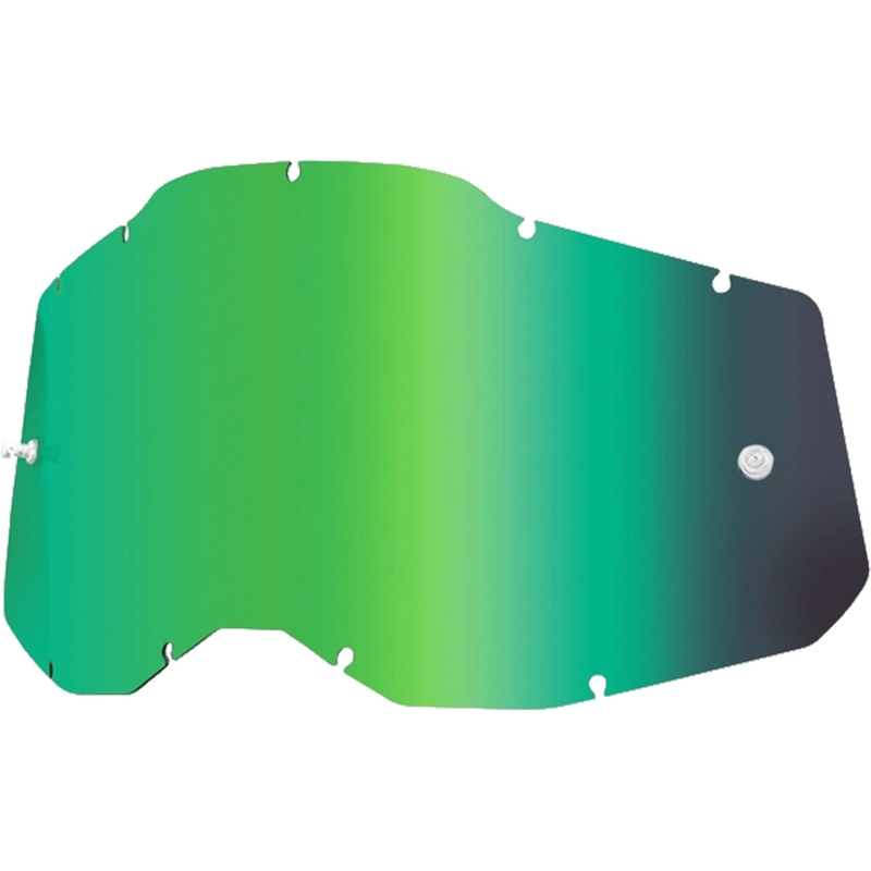 Plexi 100% Racecraft 2/Accuri 2/Strata 2 verde specchiato (antiappannamento)