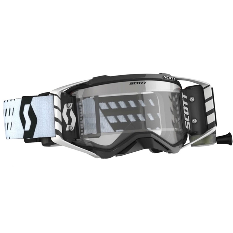 Occhiali da motocross SCOTT Prospect WFS 22 bianco e nero