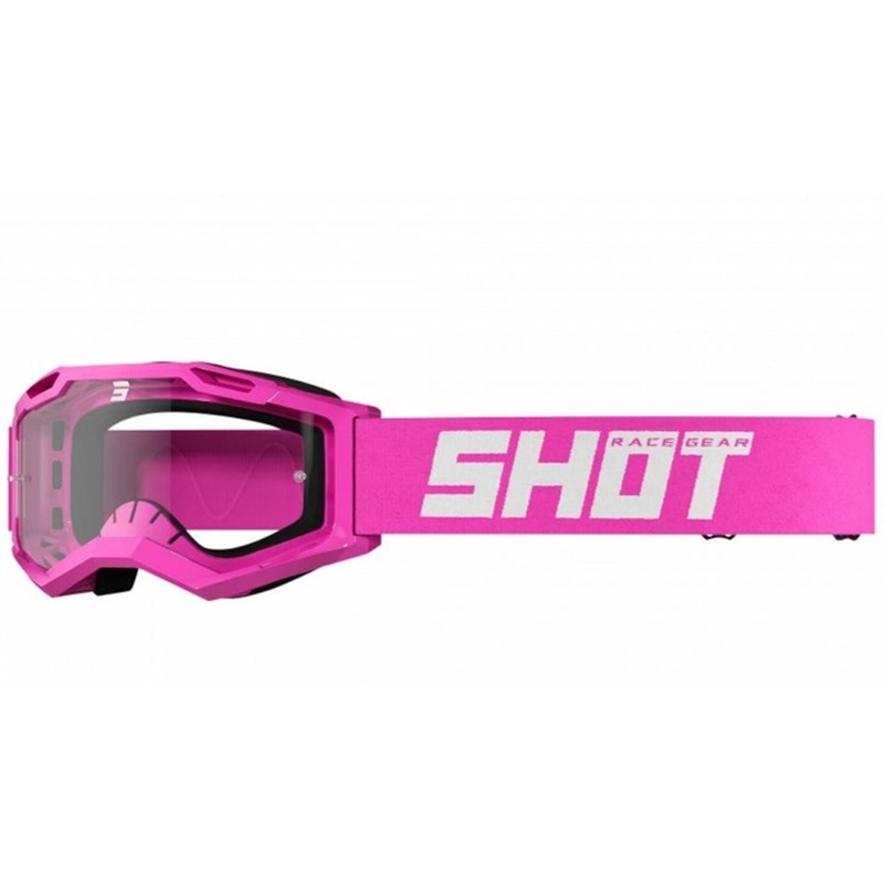Occhiali da motocross Shot Assault 2.0 Rosa fluo solido