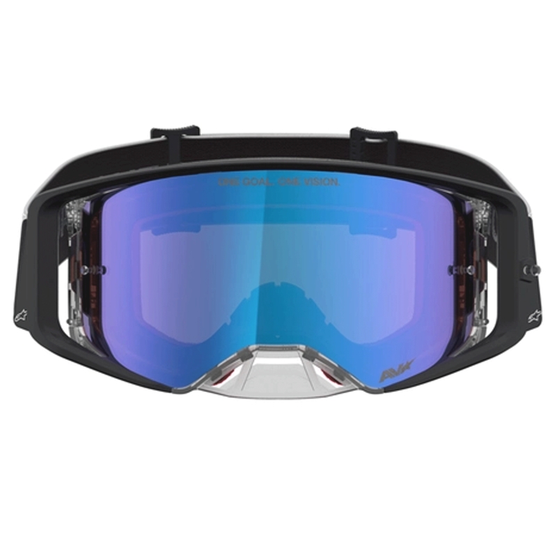 Occhiali da motocross Alpinestars Supertech Atrox neri-argento