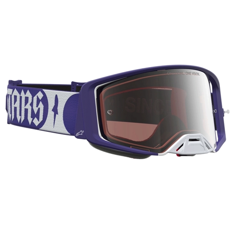Occhiali da motocross Alpinestars Supertech Atrox blu-bianchi