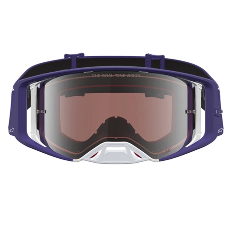 Occhiali da motocross Alpinestars Supertech Atrox blu-bianchi