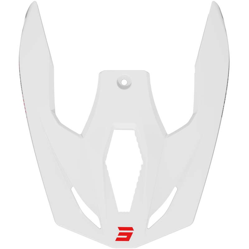 Visiera per caschi Shot Furious, bianco lucido