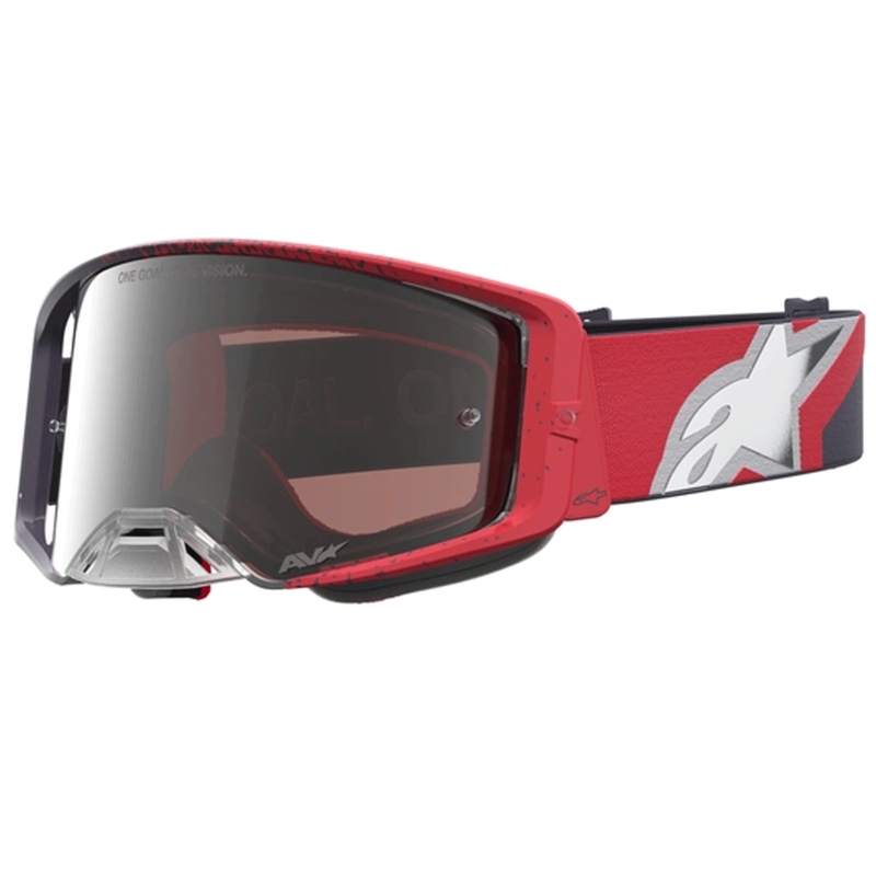 Occhiali da motocross Alpinestars Supertech neri-rossi