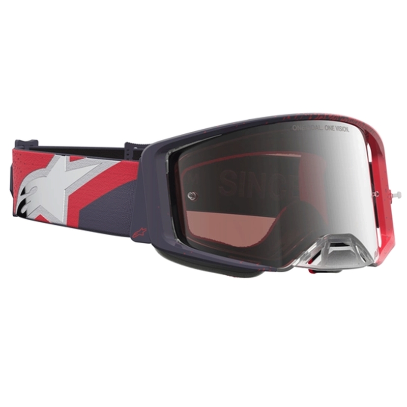 Occhiali da motocross Alpinestars Supertech neri-rossi