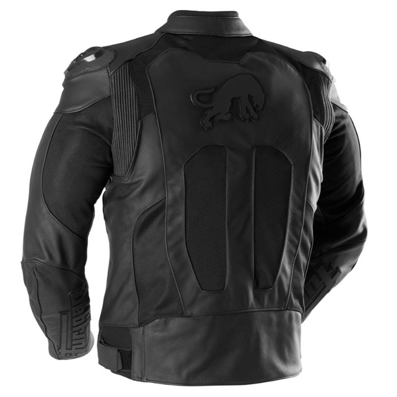Giacca da moto in pelle Furygan Speed Mesh 3 nera - seconda qualità - II. qualità