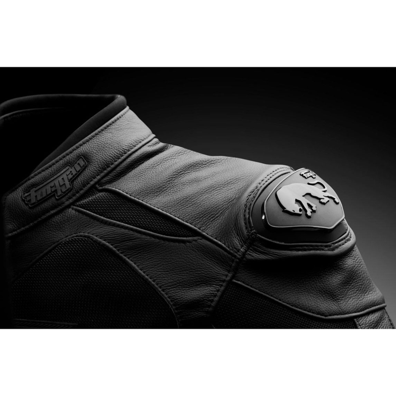 Giacca da moto in pelle Furygan Speed Mesh 3 nera - seconda qualità - II. qualità