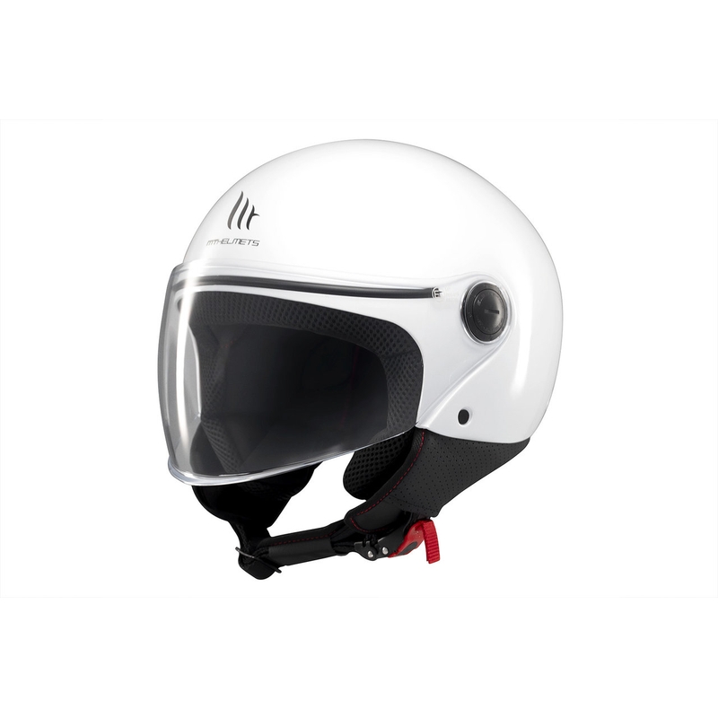 Casco da moto aperto MT Street S bianco lucido - II. qualità