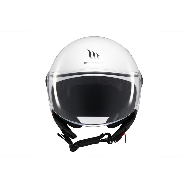 Casco da moto aperto MT Street S bianco lucido - II. qualità