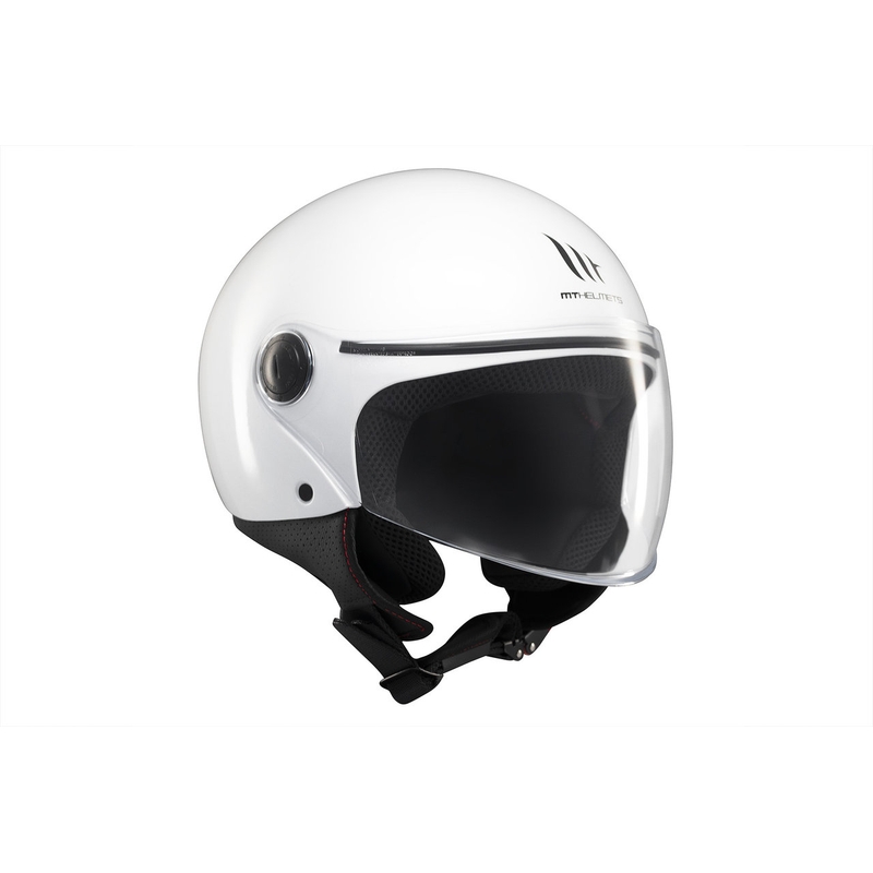 Casco da moto aperto MT Street S bianco lucido - II. qualità