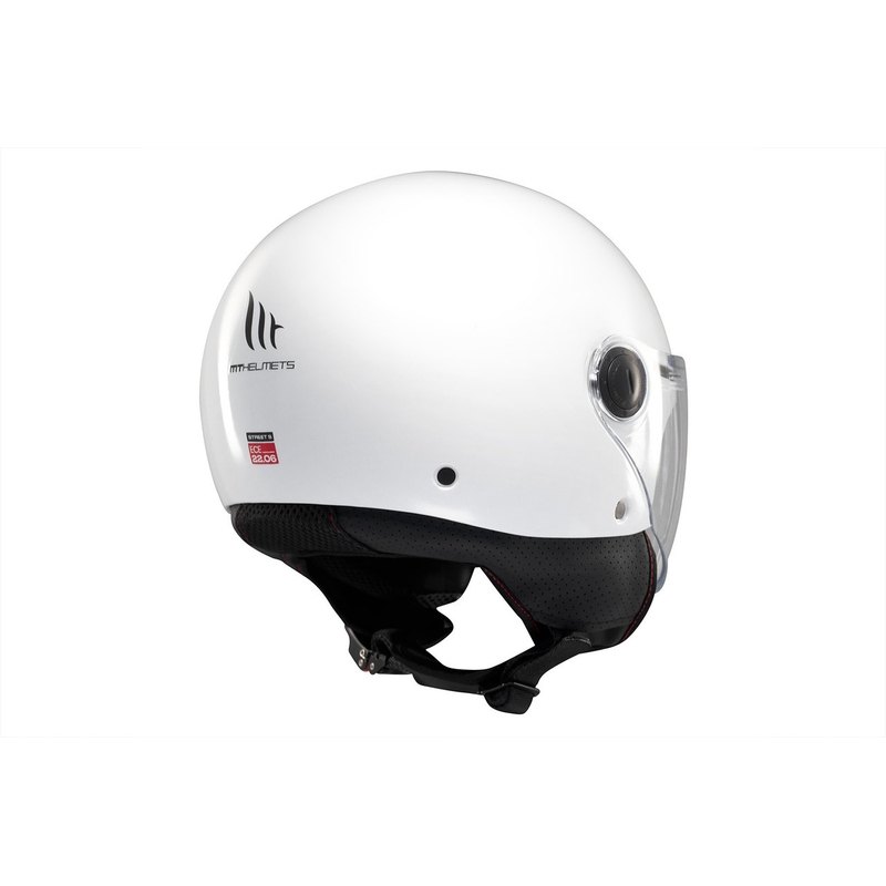Casco da moto aperto MT Street S bianco lucido - II. qualità